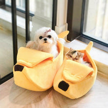 Load image into Gallery viewer, Banana Peel Cat Bed