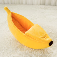 Load image into Gallery viewer, Banana Peel Cat Bed
