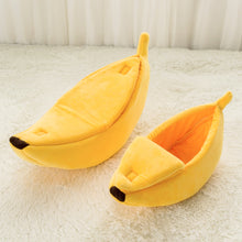 Load image into Gallery viewer, Banana Peel Cat Bed