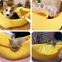 Load image into Gallery viewer, Banana Peel Cat Bed